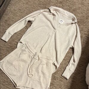 Aerie Waffle Knit Set